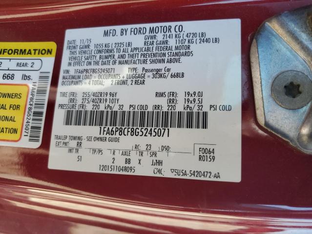 2016 FORD MUSTANG GT - 1FA6P8CF8G5245071