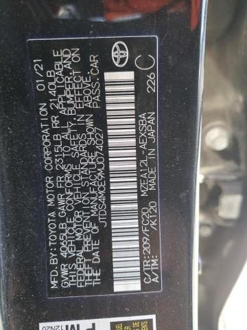 2021 TOYOTA COROLLA SE - JTDS4MCE9MJ074027