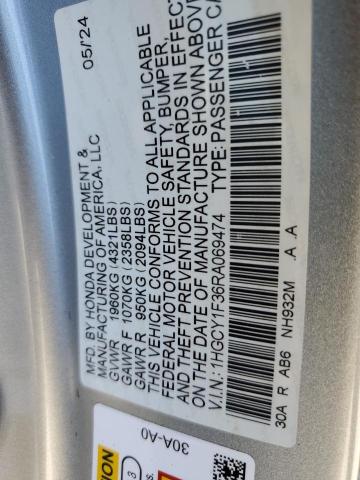 2024 HONDA ACCORD EX 1HGCY1F36RA069474