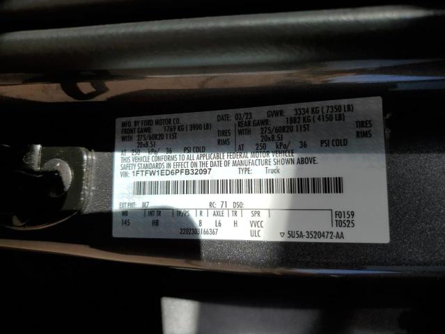 2023 FORD F150 SUPER - 1FTFW1ED6PFB32097