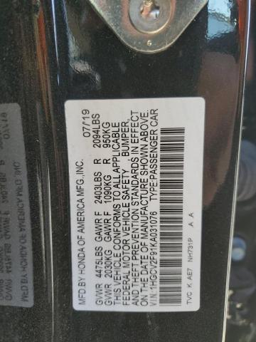 2019 HONDA ACCORD TOU - 1HGCV2F91KA031076