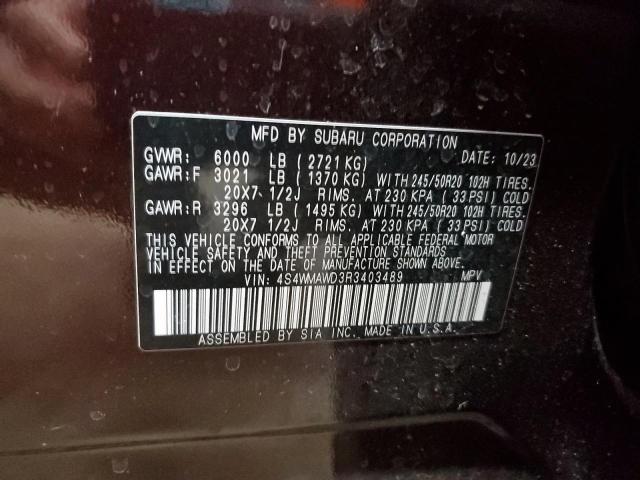 2024 SUBARU ASCENT TOU 4S4WMAWD3R3403489