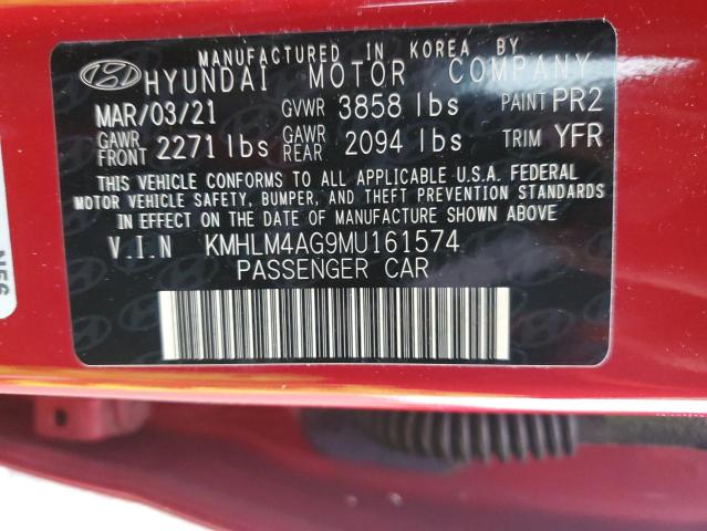 2021 HYUNDAI ELANTRA SE - KMHLM4AG9MU161574