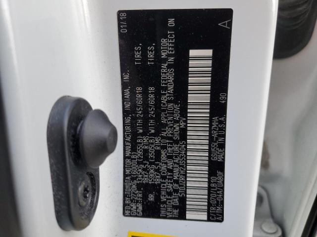2018 TOYOTA HIGHLANDER - 5TDJZRFH2JS534045