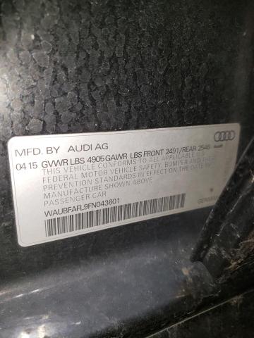 2015 AUDI A4 PREMIUM - WAUBFAFL9FN043601