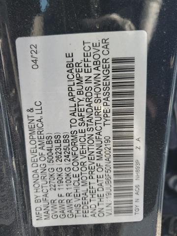 2022 ACURA TLX TECH A - 19UUB6F50NA002190