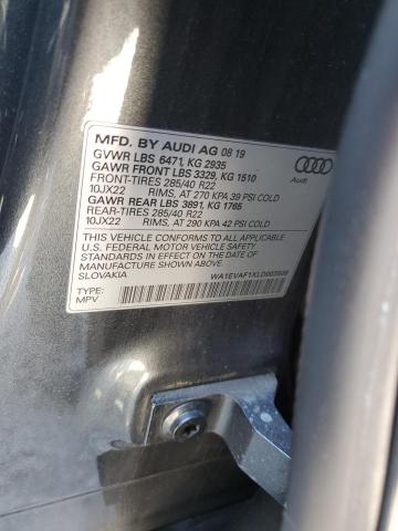 2020 AUDI Q8 PREMIUM WA1EVAF1XLD003508