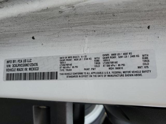 2022 RAM PROMASTER - 3C6LRVCG6NE123476
