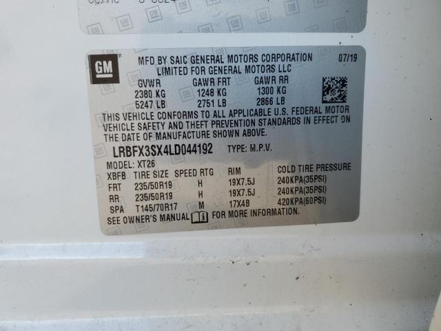 2020 BUICK ENVISION P - LRBFX3SX4LD044192