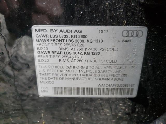 2018 AUDI SQ5 PRESTI WA1C4AFY3J2083167