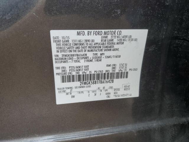2015 FORD FLEX SE - 2FMGK5B81FBA16428