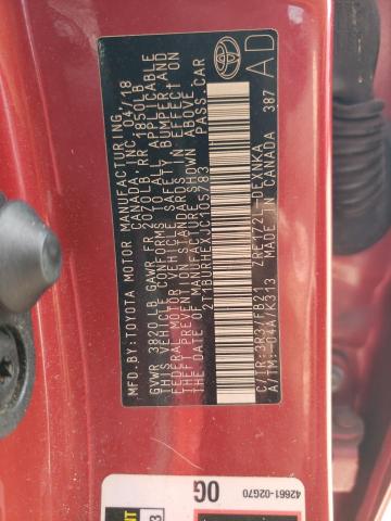 2018 TOYOTA COROLLA L - 2T1BURHEXJC105783