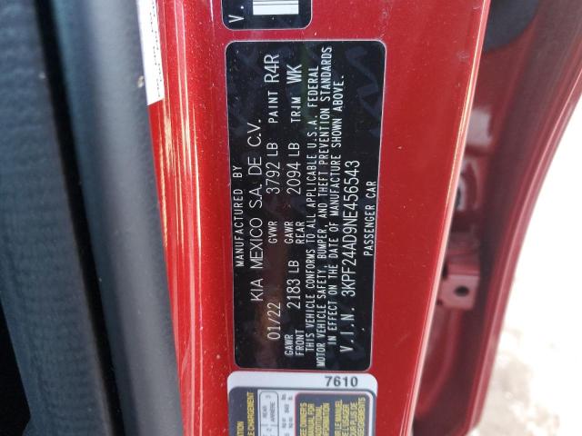 2022 KIA FORTE FE - 3KPF24AD9NE456543