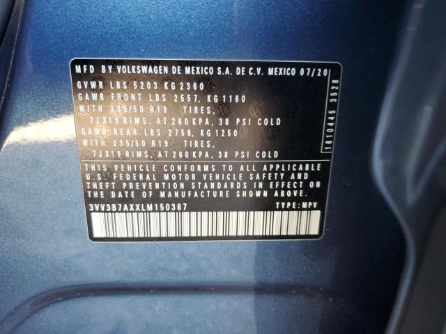 2020 VOLKSWAGEN TIGUAN SE - 3VV3B7AXXLM150387
