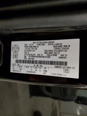2019 FORD F150 SUPER - 1FTEW1EP4KFB73195