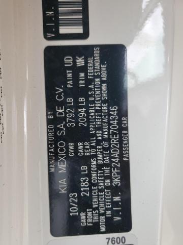 2024 KIA FORTE LX 3KPF24AD2RE704346