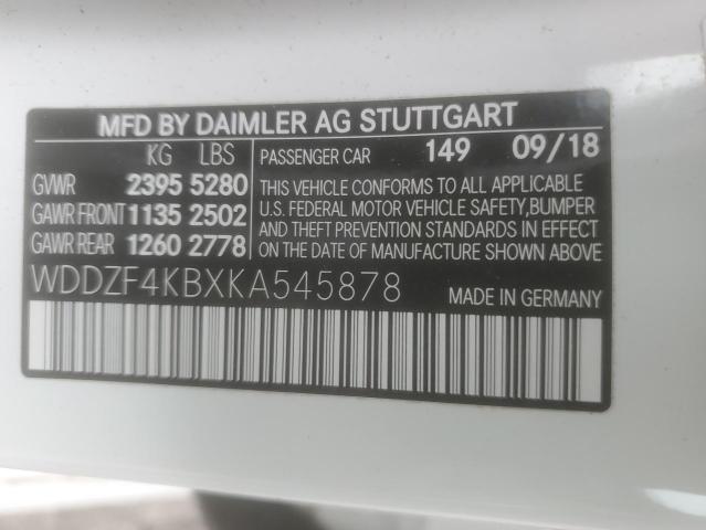 2019 MERCEDES-BENZ E 300 4MAT - WDDZF4KBXKA545878
