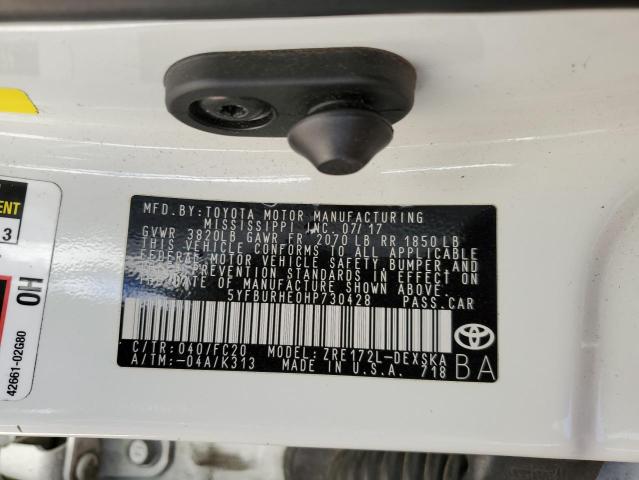 2017 TOYOTA COROLLA L - 5YFBURHE0HP730428