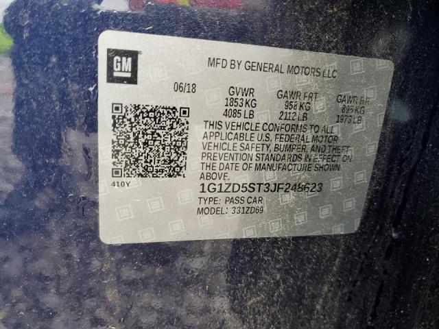 2018 CHEVROLET MALIBU LT - 1G1ZD5ST3JF248623