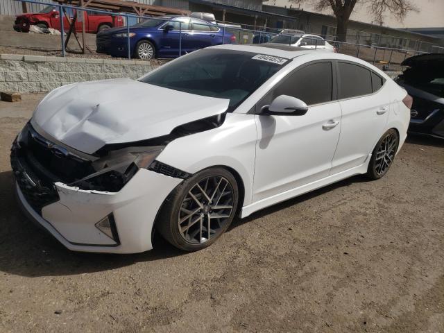 Vin: kmhd04lb2ku842433, lot: 49424575, hyundai elantra sport 2019 img_1