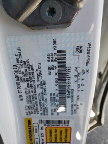 2017 FORD FUSION SE - 3FA6P0H93HR177295