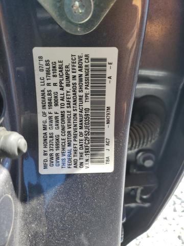 2018 HONDA CIVIC LX - 19XFC2F52JE035910