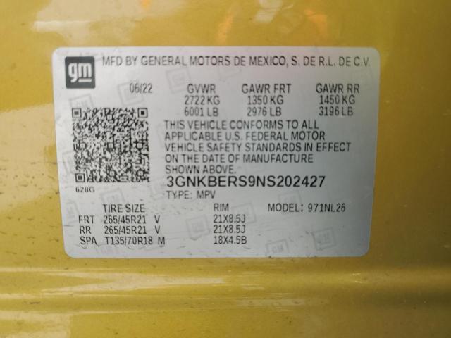 2022 CHEVROLET BLAZER RS - 3GNKBERS9NS202427