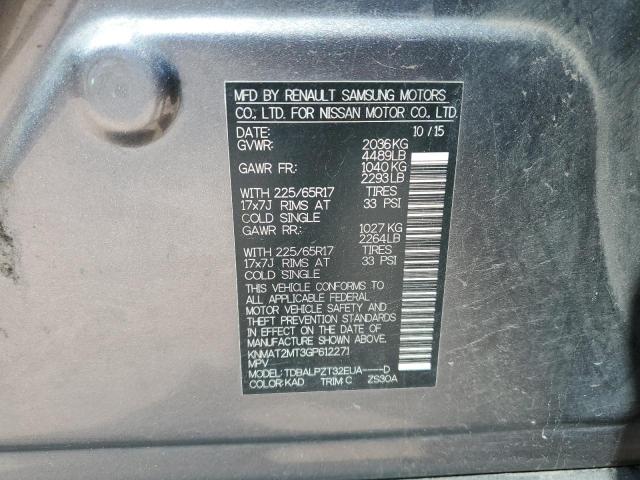 2016 NISSAN ROGUE S - KNMAT2MT3GP612271