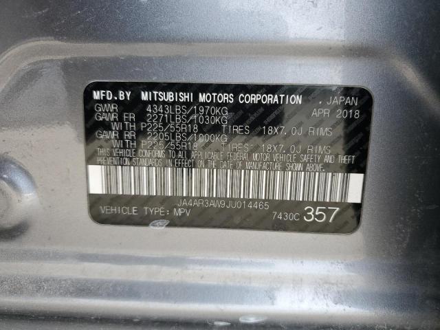 2018 MITSUBISHI OUTLANDER - JA4AR3AW9JU014465