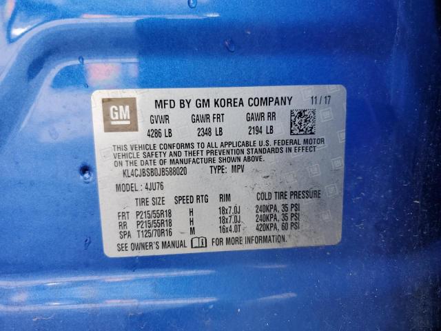 2018 BUICK ENCORE PRE - KL4CJBSB0JB588020