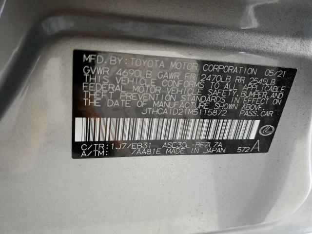 2021 LEXUS IS 300 - JTHCA1D21M5115872