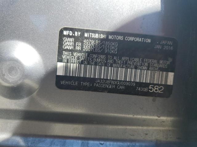 2016 MITSUBISHI LANCER GT JA32U8FW3GU009039