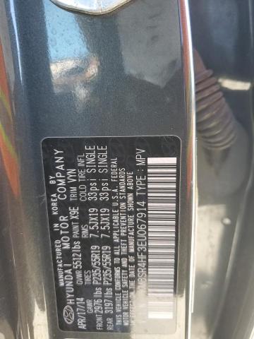 2014 HYUNDAI SANTA FE G - KM8SR4HF3EU067914