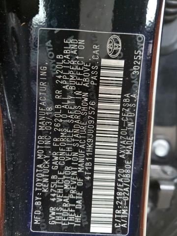 2018 TOYOTA CAMRY 4T1B11HK9JU097576