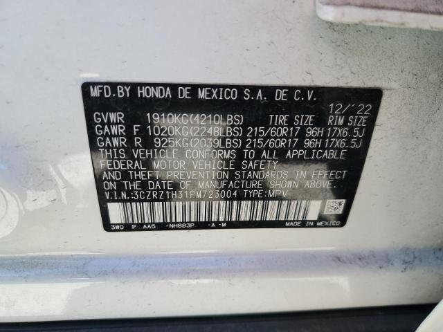 2023 HONDA HR-V LX 3CZRZ1H31PM723004