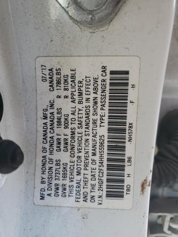 2017 HONDA CIVIC LX - 2HGFC2F54HH559625