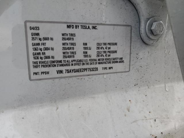 2023 TESLA MODEL Y - 7SAYGAEE2PF753228