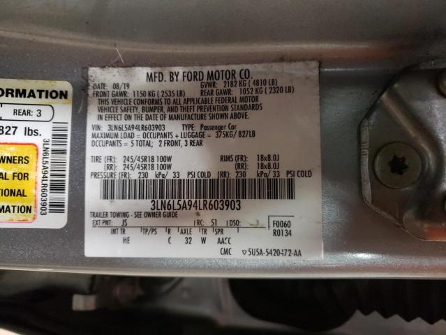 2020 LINCOLN MKZ - 3LN6L5A94LR603903