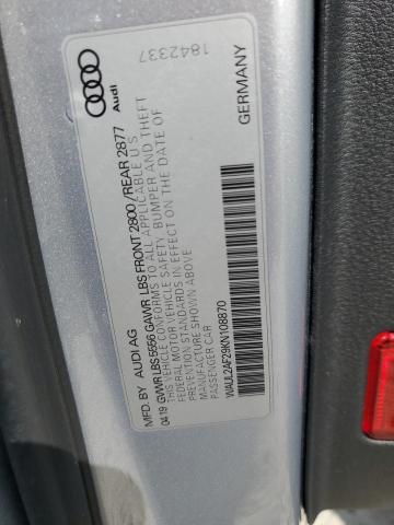 2019 AUDI A6 PREMIUM - WAUL2AF29KN108870