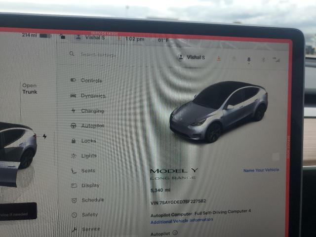 2025 TESLA MODEL Y - 7SAYGDED7SF227582