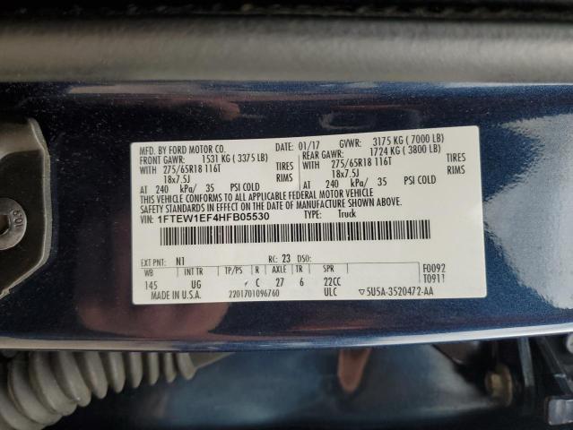 2017 FORD F150 SUPER - 1FTEW1EF4HFB05530