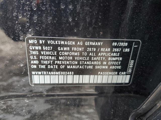 2021 VOLKSWAGEN ARTEON SEL WVWTR7AN6ME002463