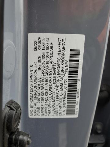 2022 HONDA PASSPORT T - 5FNYF8H62NB017724