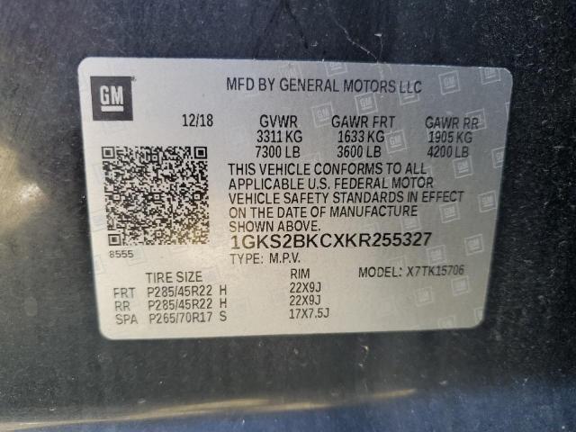 2019 GMC YUKON SLT 1GKS2BKCXKR255327