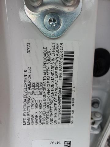 2023 HONDA CIVIC SPOR - 19XFL2H86PE020441