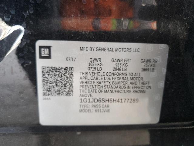 2017 CHEVROLET SONIC LT - 1G1JD6SH6H4177289