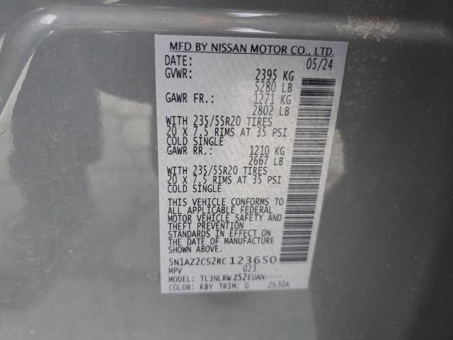 2024 NISSAN MURANO SL 5N1AZ2CS2RC123650