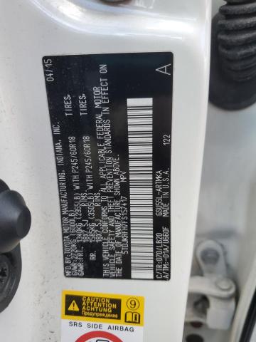2015 TOYOTA HIGHLANDER - 5TDJKRFH7FS157417