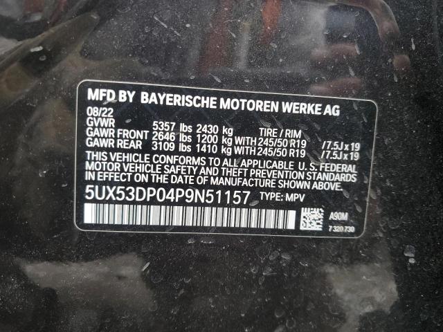 2023 BMW X3 XDRIVE3 - 5UX53DP04P9N51157