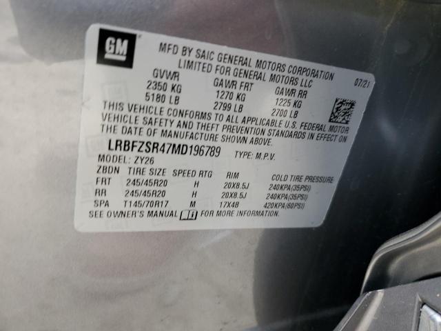 2021 BUICK ENVISION A - LRBFZSR47MD196789